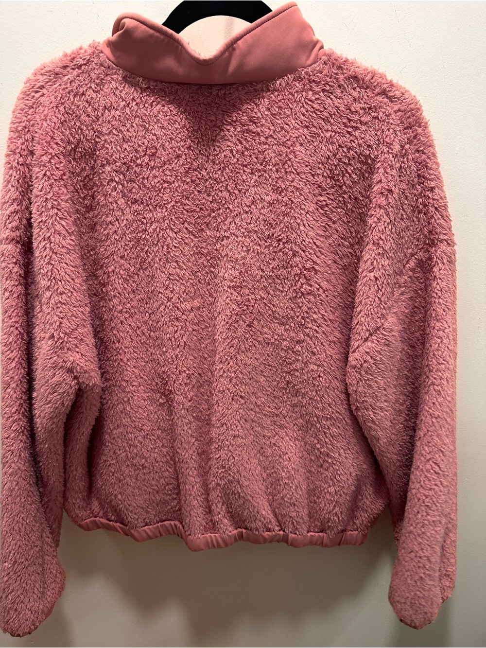 Vineyard Vines Martha’s Vineyard Mauve Rose Sherpa Fleece Popover Jacket Size L - Picture 8 of 8